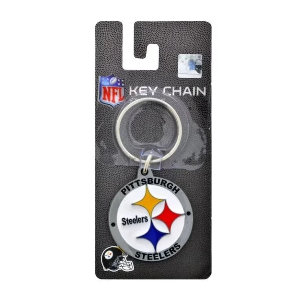Lot of 2 Hillman Pittsburgh Steelers Sports Team Colors Keychains